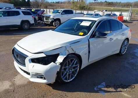 2017 Infiniti Q50 2.0T Base z USA, uszkodzony, nr VIN JN1CV7AP0HM641451